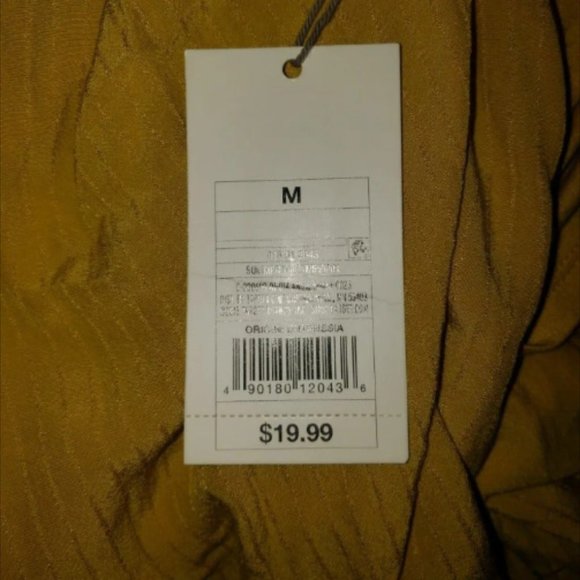 Mustard Yellow Peasant Top - Picture 9 of 10